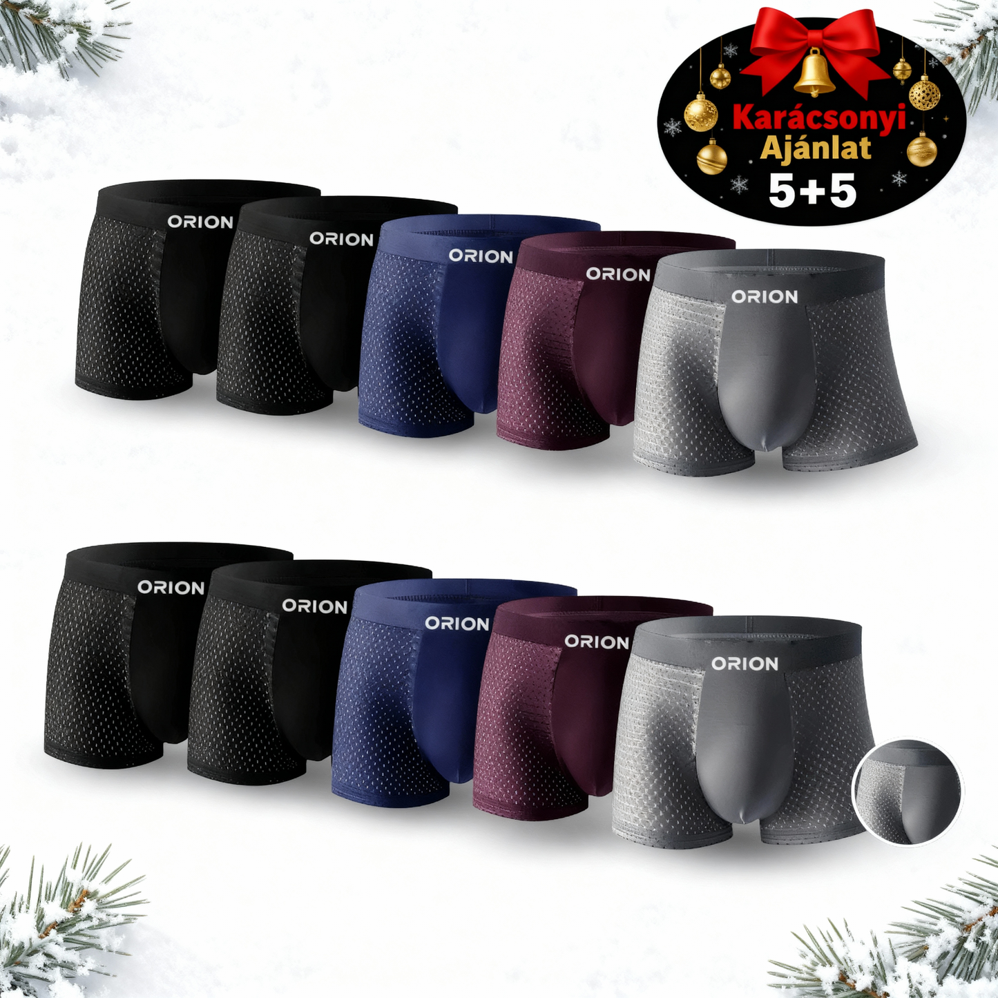 5 Csomag ORION BOXER PRÉMIUM BAMBUSZ