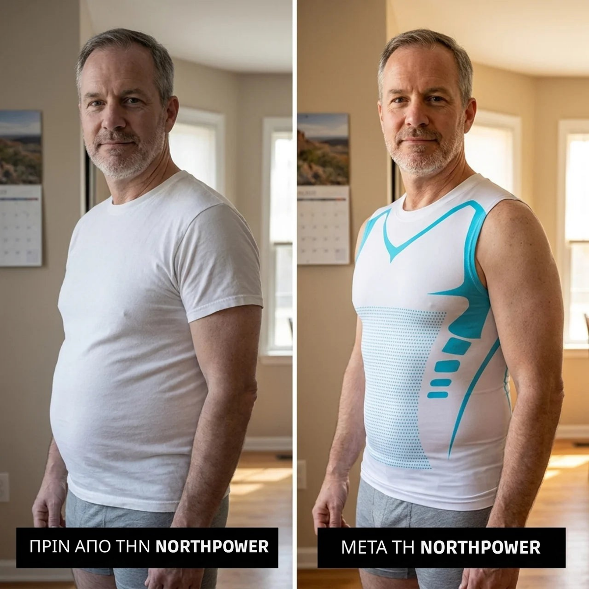 NorthPower με λαιμόκοψη V | Νιώστε τη δύναμη της αυτοπεποίθησης, της σμίλευσης και του ελέγχου